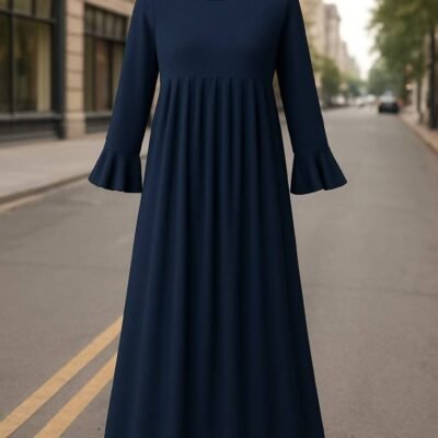 عباية فاخرة حياء  أنيقة سي واي مستورد لوان كحلي